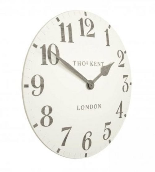 Thomas Kent 20" Arabic Wall Clock Limestone