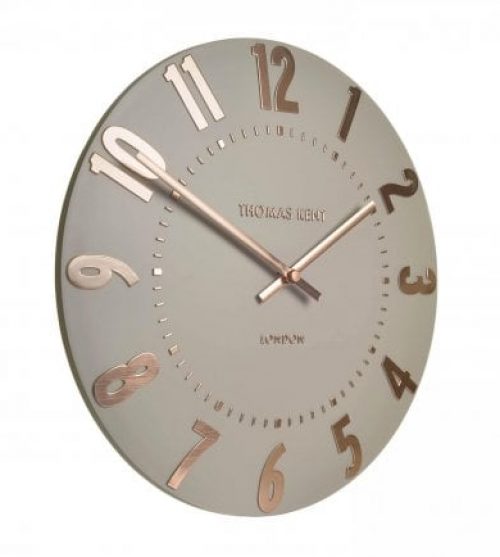 Thomas Kent 20" Mulberry Wall Clock Rose Gold