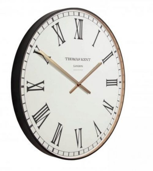 Thomas Kent 21" Clocksmith Wall Clock Black