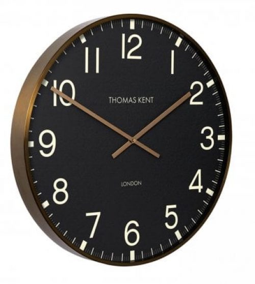 Thomas Kent 30" Clocksmith Wall Clock Brass