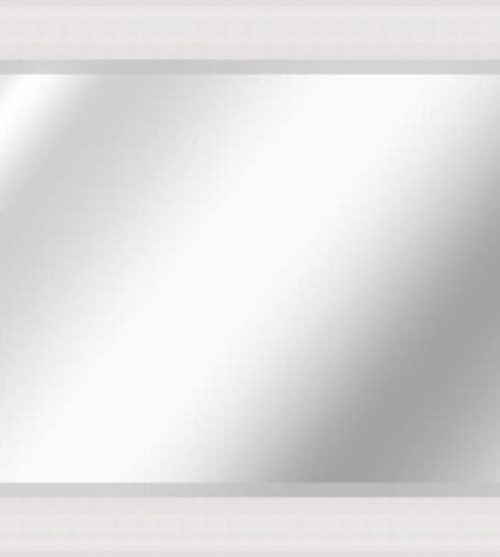 Gloss White Rectangle Bevelled Mirror