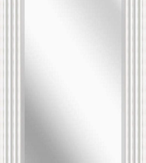 Chrome Step Long Rectangle Bevelled Mirror