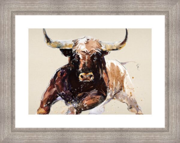 Bull on Canvas Effect