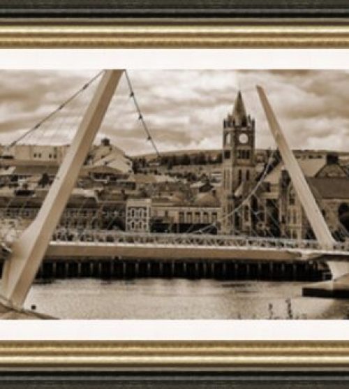 City Peace Bridge Sepia