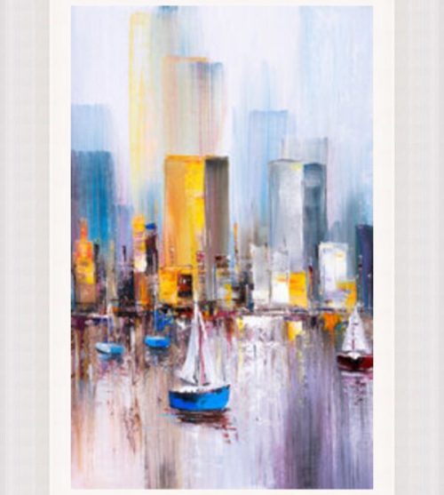 Manhattan Bay Oil Painting