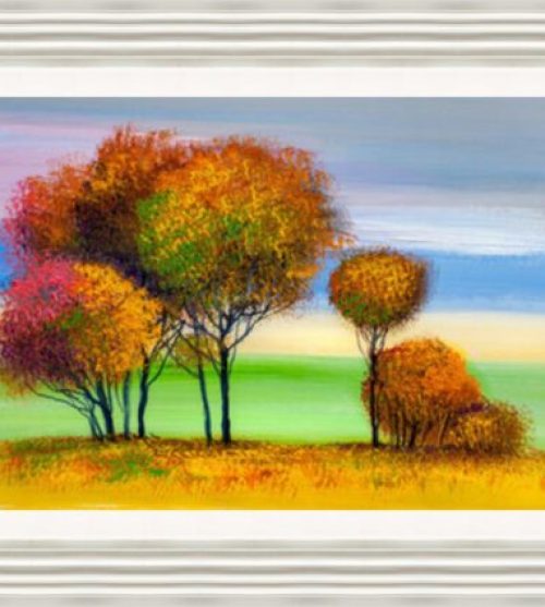 Oil Painted Autumn Trees