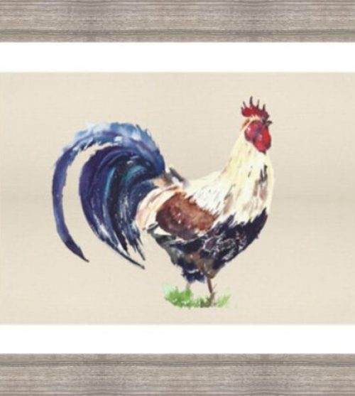 Rooster on Canvas Effect
