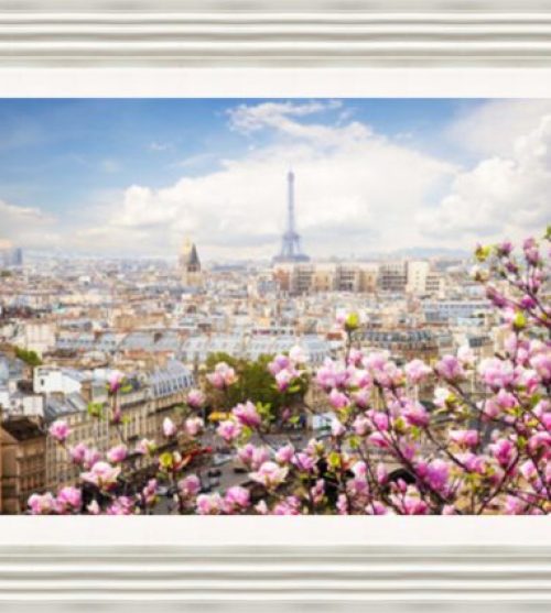 Skyline of Paris in Spring